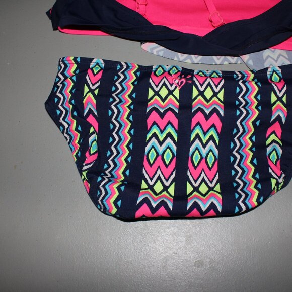 Multi Color 2 Pcs Justice Bikini Swimsuit Size 14 - Picture 11 of 11